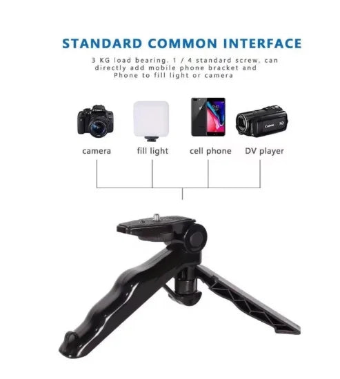 Tripod Hand Stabilizer Kit 5 in 1 gimbal Microphone Video Recording Cell Phone-Neverdie Store