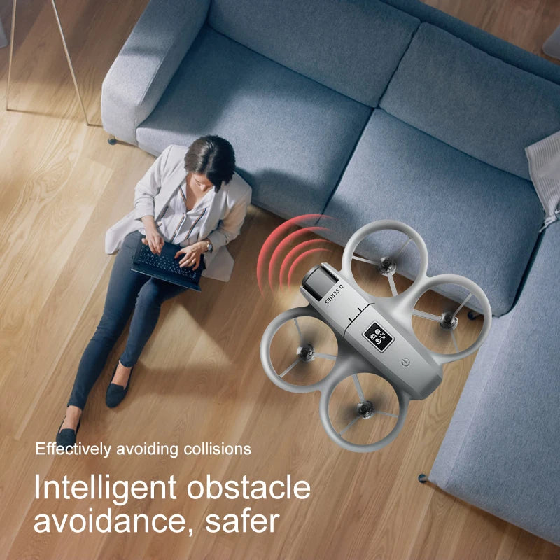 D16 Mini Drone 180° 8K Electric Adjustment HD RC Dual Camera Aerial Photography Quadcopter Five-sided Obstacle Avoidance Toys