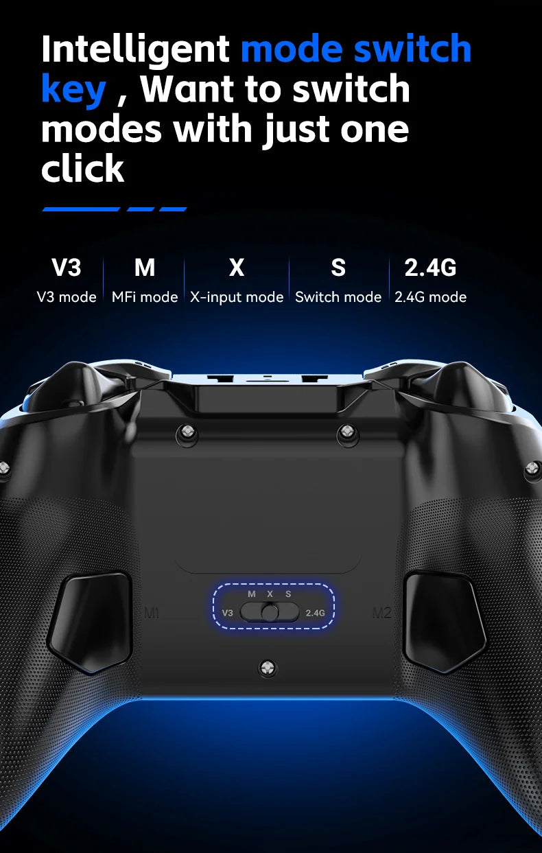 G6 wireless  mobile game controller with Hall trigger and Hall joystick supporting switch/pc/android/IOS
