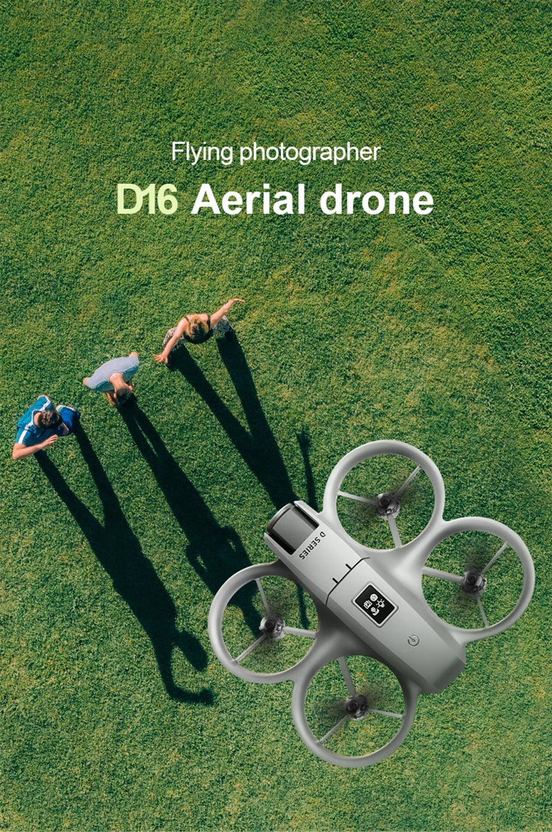 D16 Mini Drone 180° 8K Electric Adjustment HD RC Dual Camera Aerial Photography Quadcopter Five-sided Obstacle Avoidance Toys