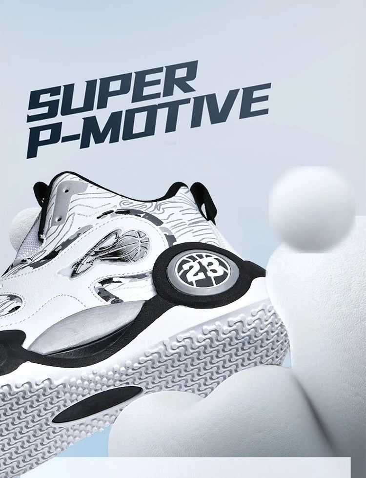 Men's Basketball Shoes Breathable Cushioning Non-Slip Wearable Runing Shoes Gym Training Athletic Basketball Sneakers for Women